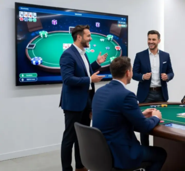 Poker experience tým Dobrava během offline pokerového zážitku
